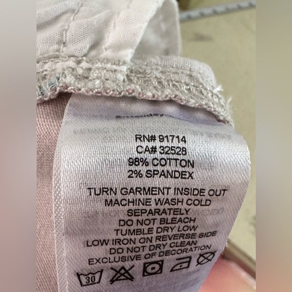 Armani Exchange Womens Pants Color block Size 4 Low Rise Straight Leg - Picture 7 of 7